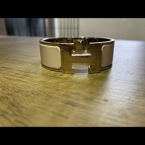 White Hermes Bracelet
